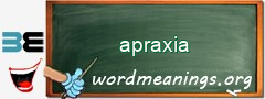 WordMeaning blackboard for apraxia